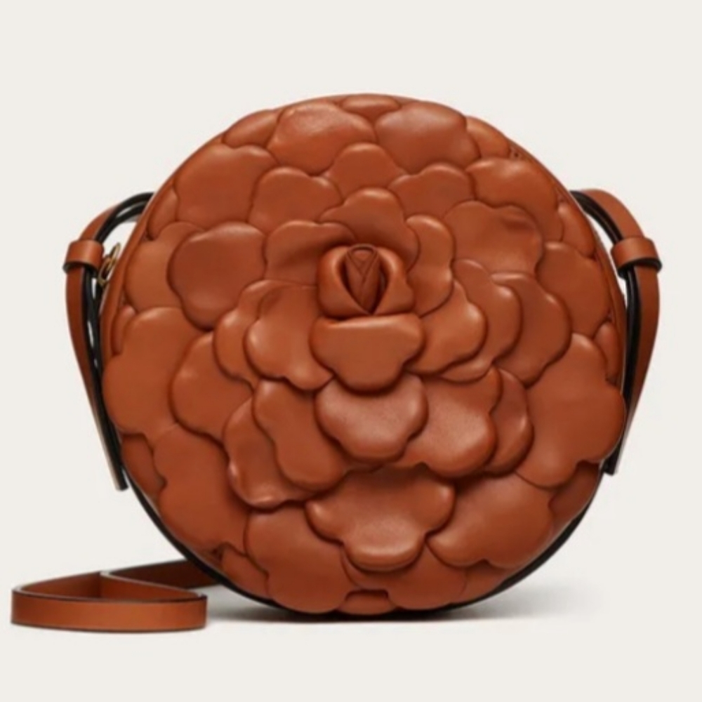 VALENTINO GARAVANI 03 ROSE EDITION ATELIER ROUND CROSSBODY BAG